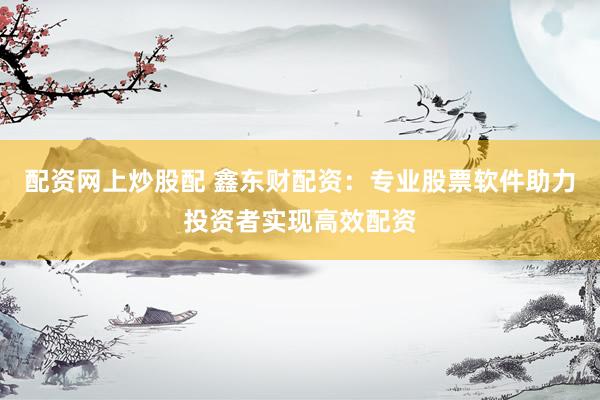 配資網(wǎng)上炒股配 鑫東財配資：專業(yè)股票軟件助力投資者實現(xiàn)高效配資