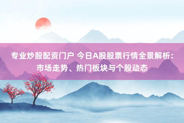 專業(yè)炒股配資門戶 今日A股股票行情全景解析：市場走勢、熱門板塊與個(gè)股動(dòng)態(tài)