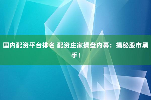 國(guó)內(nèi)配資平臺(tái)排名 配資莊家操盤(pán)內(nèi)幕：揭秘股市黑手！